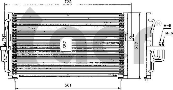 ACR 300255 - Condenser, air conditioning www.avaruosad.ee
