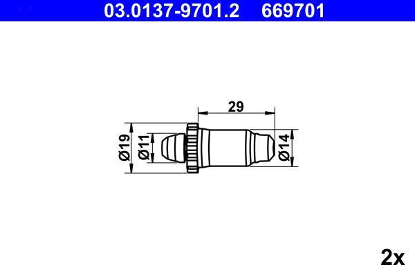 ATE 03.0137-9701.2 - Комплектующие, стояночная тормозная система www.avaruosad.ee