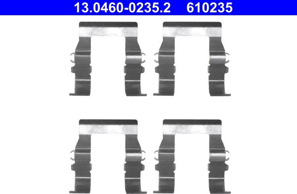 ATE 13.0460-0235.2 - Accessory Kit for disc brake Pads www.avaruosad.ee