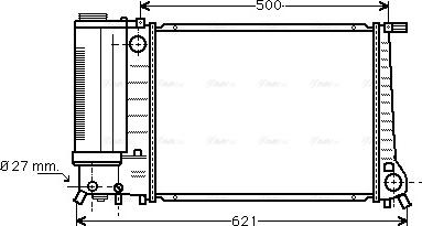 Ava Quality Cooling BW 2101 - Radiator, engine cooling www.avaruosad.ee