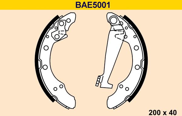 Barum BAE5001 - Brake Set, drum brakes www.avaruosad.ee