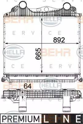 BEHR HELLA Service 8ML 376 724-381 - Kompressoriõhu radiaator www.avaruosad.ee