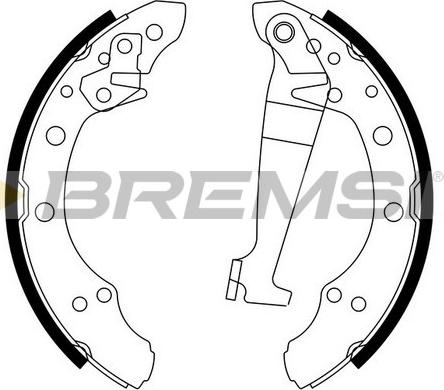 Bremsi GF0543 - Brake Set, drum brakes www.avaruosad.ee