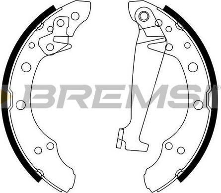 Bremsi GF0556 - Комплект тормозных башмаков, барабанные www.avaruosad.ee
