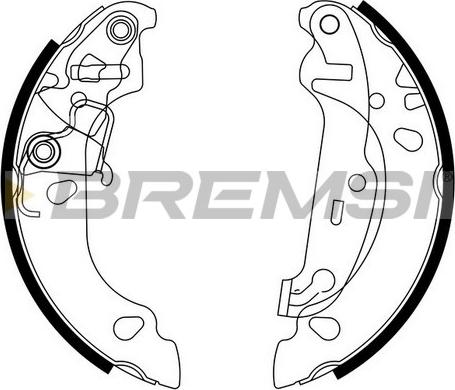Bremsi GF0242 - Brake Set, drum brakes www.avaruosad.ee