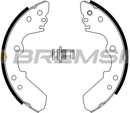 Bremsi GF0750 - Комплект тормозных башмаков, барабанные www.avaruosad.ee