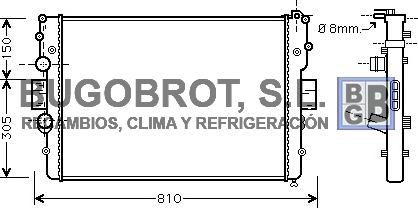 BUGOBROT 40-IV2087 - Radiator, engine cooling www.avaruosad.ee