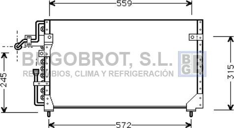 BUGOBROT 62-FD5233 - Condenser, air conditioning www.avaruosad.ee