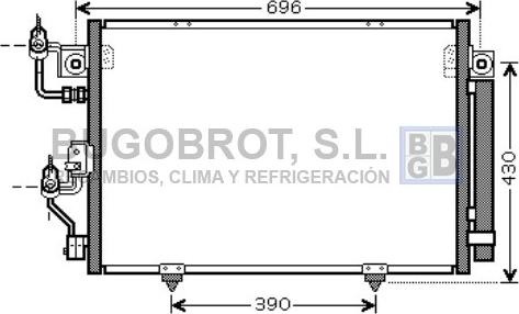 BUGOBROT 62-MT5191 - Condenser, air conditioning www.avaruosad.ee
