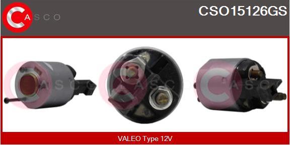 Casco CSO15126GS - Solenoid Switch, starter www.avaruosad.ee