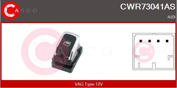 Casco CWR73041AS - Switch, window regulator www.avaruosad.ee