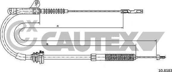 Cautex 762878 - Трос, стояночная тормозная система www.avaruosad.ee