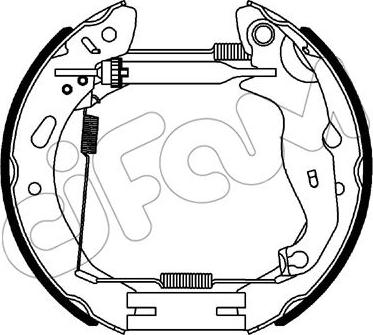 Cifam 151-343 - Brake Set, drum brakes www.avaruosad.ee