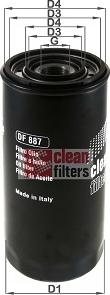 Clean Filters DF 887 - Eļļas filtrs www.avaruosad.ee