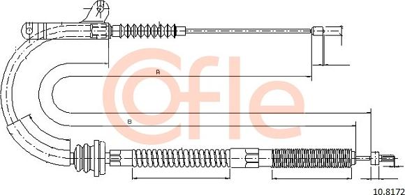 Cofle 10.8172 - Трос, стояночная тормозная система www.avaruosad.ee