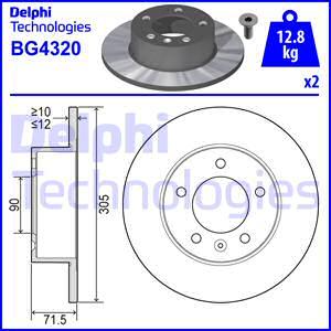 Delphi BG4320 - Тормозной диск www.avaruosad.ee
