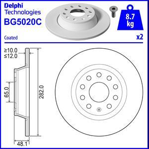 Delphi BG5020C - Brake Disc www.avaruosad.ee