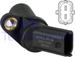 Delphi SS11335 - Sensor, crankshaft pulse www.avaruosad.ee