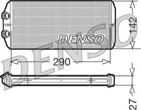 Denso DRR07005 - Heat Exchanger, interior heating www.avaruosad.ee
