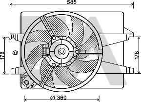 EACLIMA 33V22040 - Fan, radiator www.avaruosad.ee