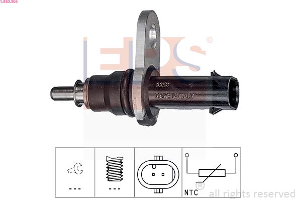 EPS 1.830.356 - Sensor, oil temperature www.avaruosad.ee