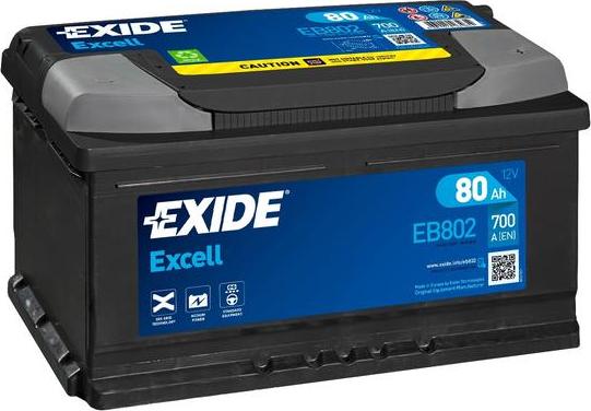 Exide EB802 - Starter Battery www.avaruosad.ee