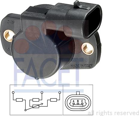 FACET 10.5096 - Throttle position sensor www.avaruosad.ee