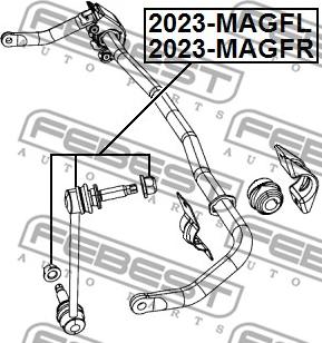 Febest 2023-MAGFL - Rod/Strut, stabiliser www.avaruosad.ee