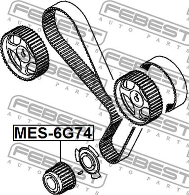 Febest MES-6G74 - Gear, crankshaft www.avaruosad.ee