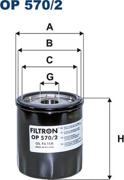 Filtron OP570/2 - Oil Filter www.avaruosad.ee