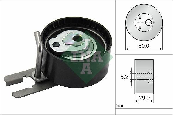 INA 531 0555 10 - Tensioner Pulley, timing belt www.avaruosad.ee