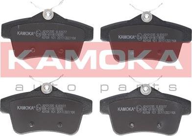 Kamoka JQ101235 - Brake Pad Set, disc brake www.avaruosad.ee