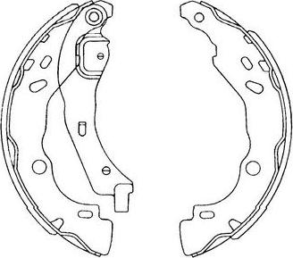 Kavo Parts KBS-7407 - Brake Shoe Set www.avaruosad.ee