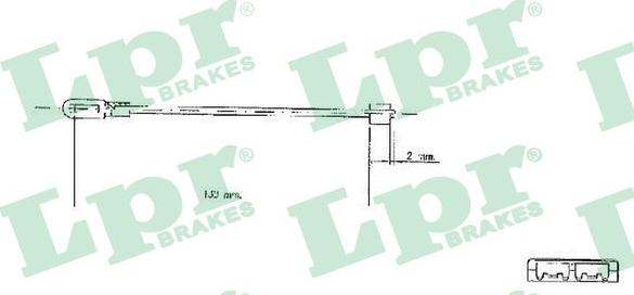 LPR C0578B - Cable, parking brake www.avaruosad.ee