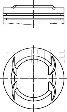 MAHLE 011 PI 00111 000 - Piston www.avaruosad.ee