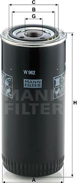 Mann-Filter W 962 - Öljynsuodatin www.avaruosad.ee