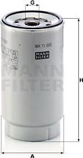 Mann-Filter WK 11 003 z - Топливный фильтр www.avaruosad.ee