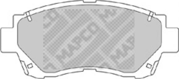 Mapco 6539 - Brake Pad Set, disc brake www.avaruosad.ee