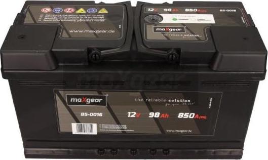 Maxgear 85-0016 - Starter Battery www.avaruosad.ee