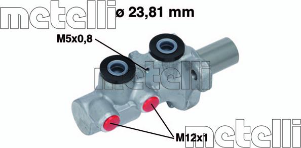 Metelli 05-0746 - Brake Master Cylinder www.avaruosad.ee