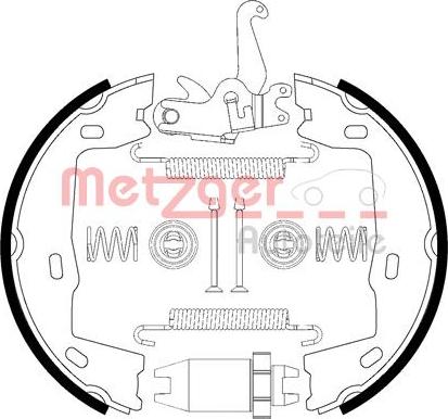 Metzger 0152021 - Brake Shoe Set, parking brake www.avaruosad.ee