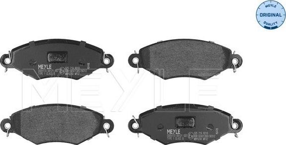 Meyle 025 219 8018 - Brake Pad Set, disc brake www.avaruosad.ee