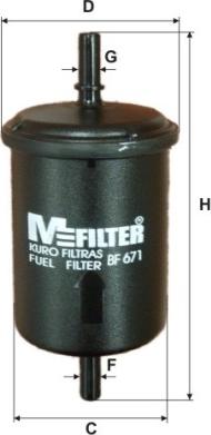 Mfilter BF 671 - Fuel filter www.avaruosad.ee