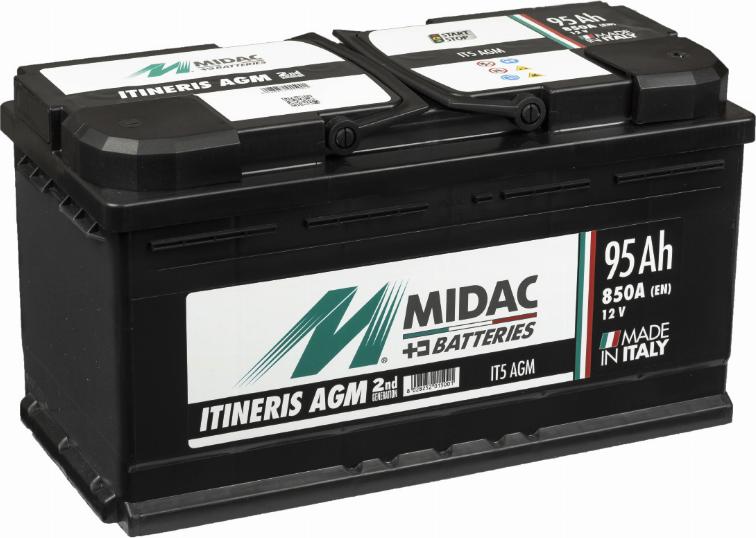 MIDAC IT5 AGM - Starter Battery www.avaruosad.ee
