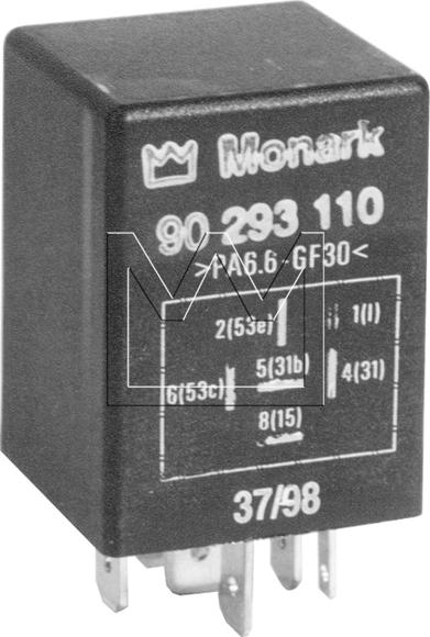 Monark 090293110 - Relay, wipe / wash interval www.avaruosad.ee