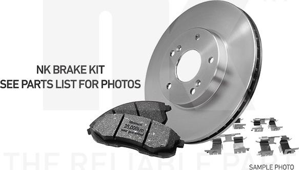 NK 2995010050 - Brake Set, disc brakes www.avaruosad.ee