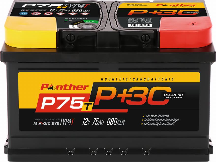 PANTHER SB.P75T - Starter Battery www.avaruosad.ee