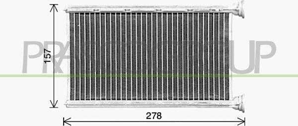 Prasco BM123H001 - Heat Exchanger, interior heating www.avaruosad.ee