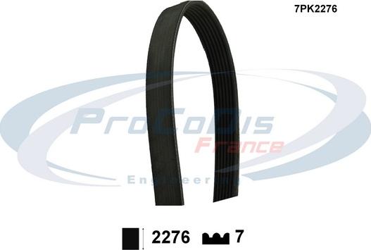 Procodis France 7PK2276 - V-Ribbed Belts www.avaruosad.ee