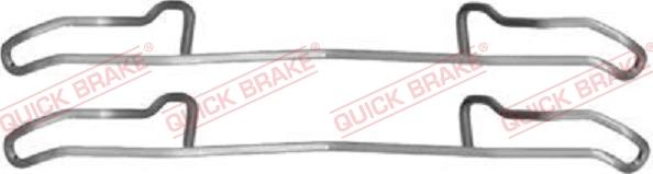 QUICK BRAKE 1091100 - Accessory Kit for disc brake Pads www.avaruosad.ee
